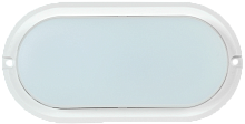 Светильник светодиодный ДБП-8w 4000К 530Лм IP54 овальный пластиковый белый | код. LDPO0-4011-8-4000-K01 | IEK